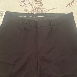 Kenneth Cole Reaction Black Gabardine Pants